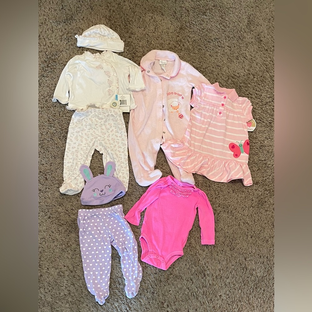 6-9 Month Baby Girl Clothes most are brand new with tags